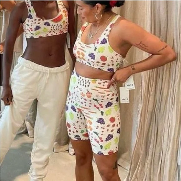 NWT MATE X Lisa Says Gah Organic Stretch Biker Shorts Size small and xs - Picture 7 of 7